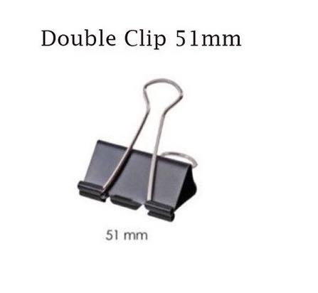 Binder Clips, Double Clip, Double Klip, Klip Kertas, Saiz 15mm / 19mm /  25mm / 32mm / 41mm / 51mm