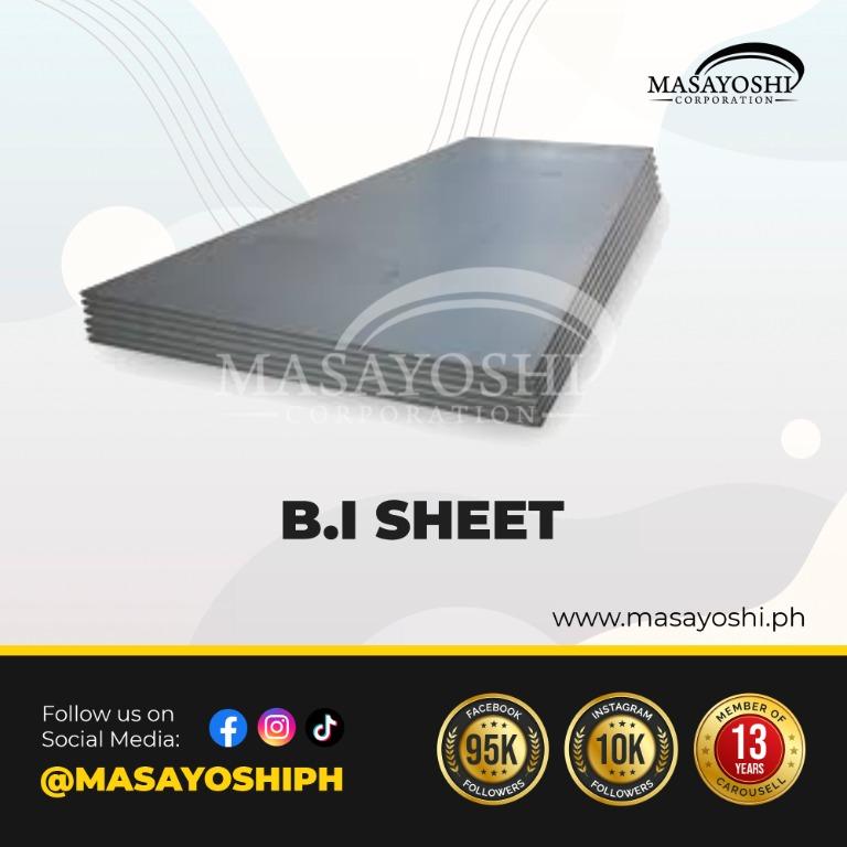 Black Iron Sheet 0.6 MMX4X8 Sheets Bi Sheets Construction Supplies Metals Metal Works