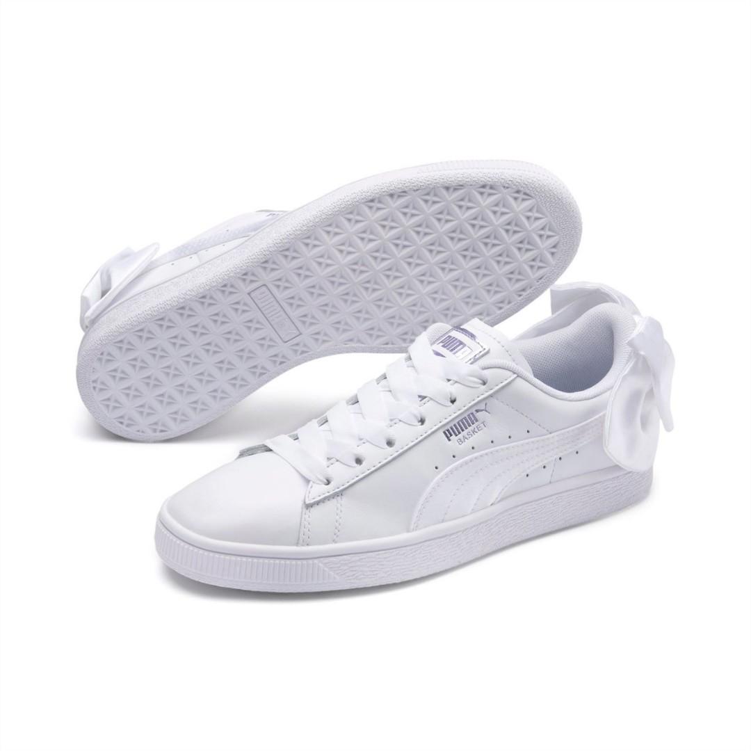 BNIB Puma Sportstyle Prime Basket Bow Satin Women s Shoes