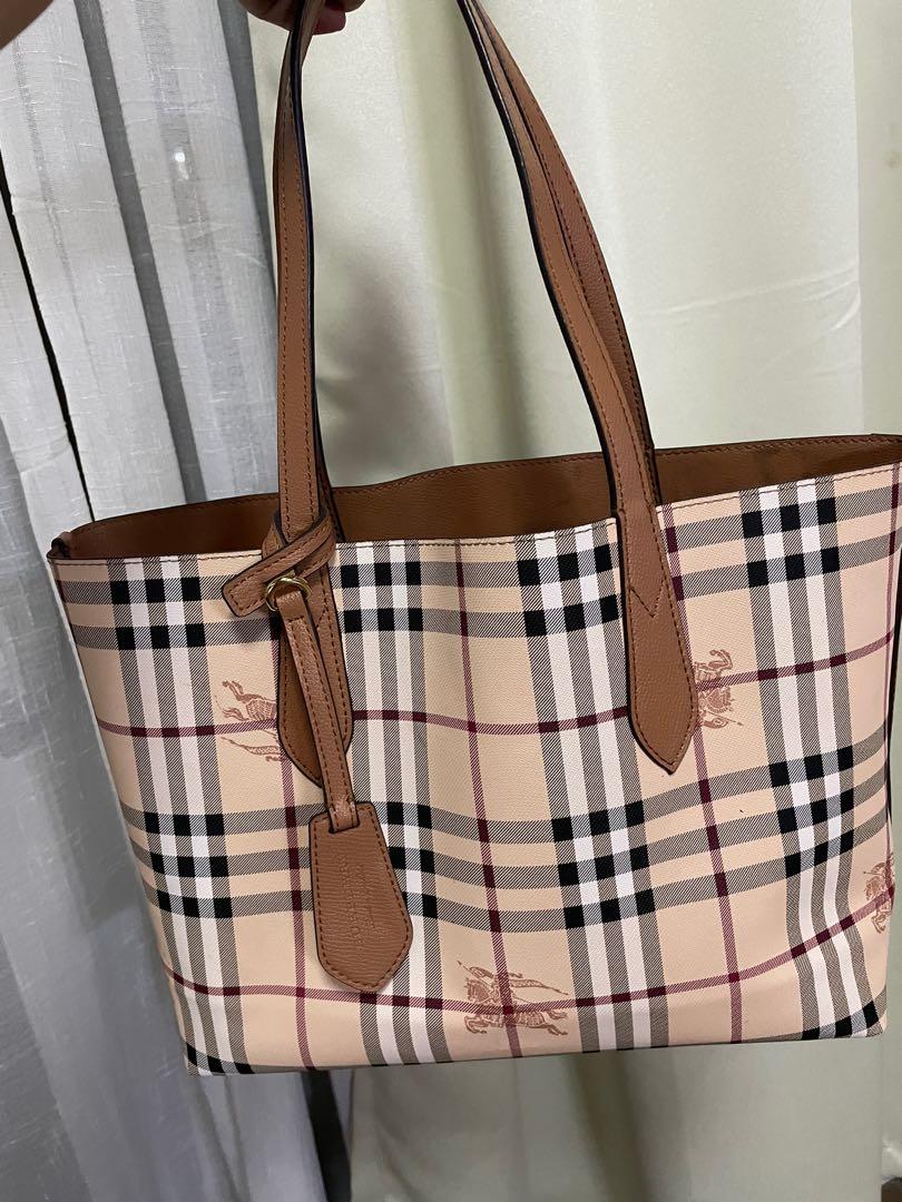 Authentic Burberry Tote Bag, Luxury, Bags & Wallets on Carousell