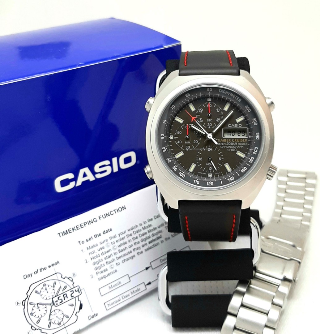 Sold” Casio Timber Cruiser TIC-100 Tachymeter Chronograph Made In ...