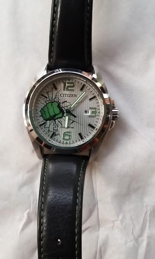 Citizen marvel HULK ecodrive, Fesyen Wanita, Jam Tangan di Carousell