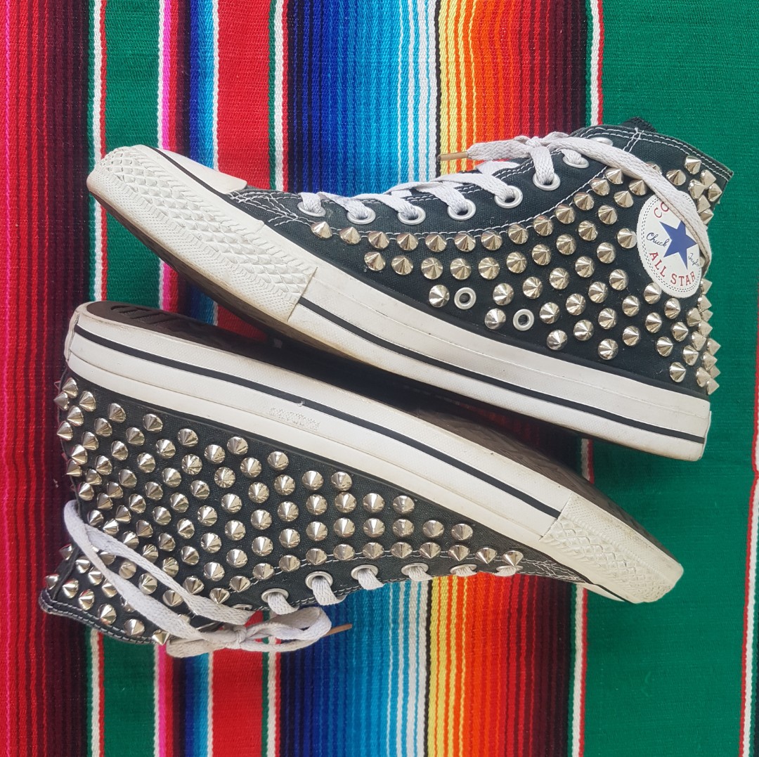 Converse 2024 borchiate nere