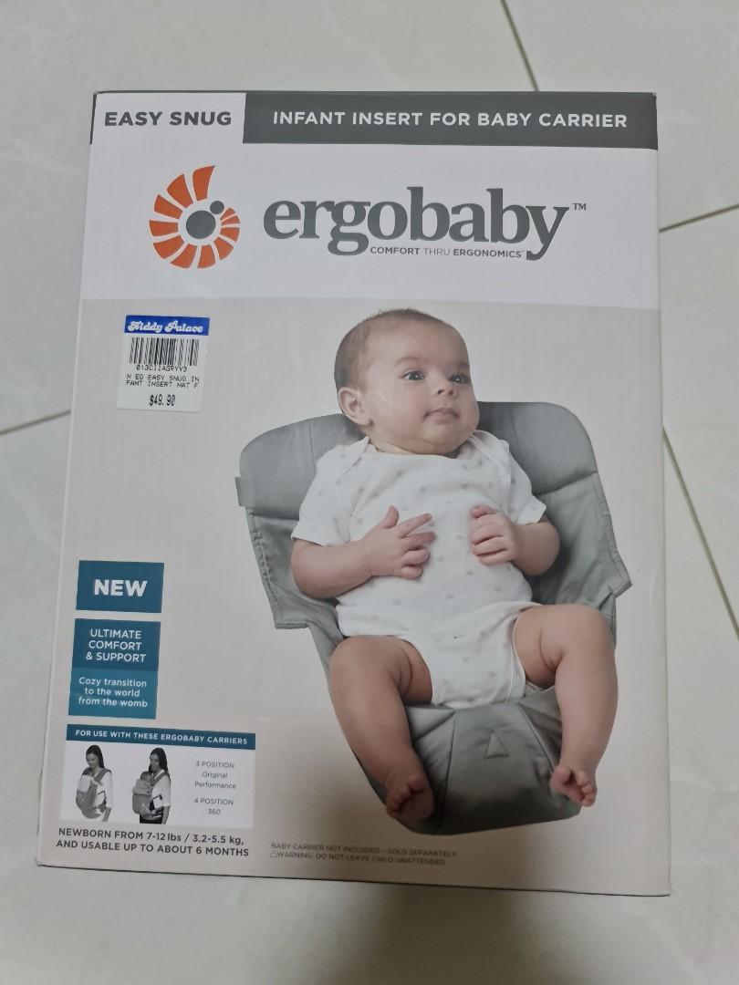 How long to use infant insert ergo top