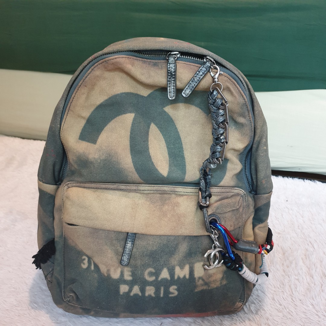 Chanel sale graffiti backpack