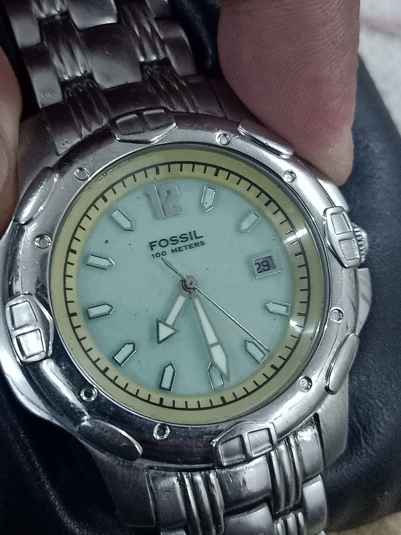 Fossil online indiglo watch