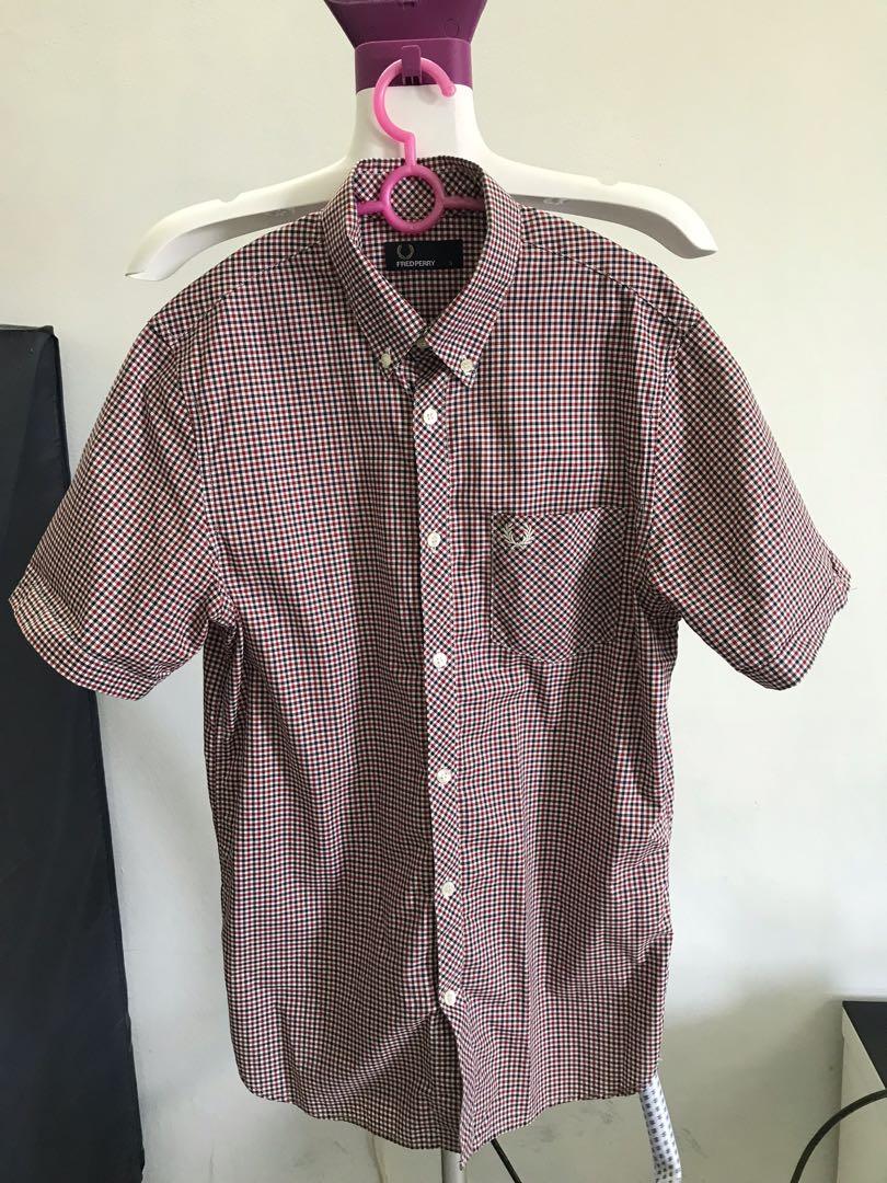 Fred perry gingham shirt dress sales