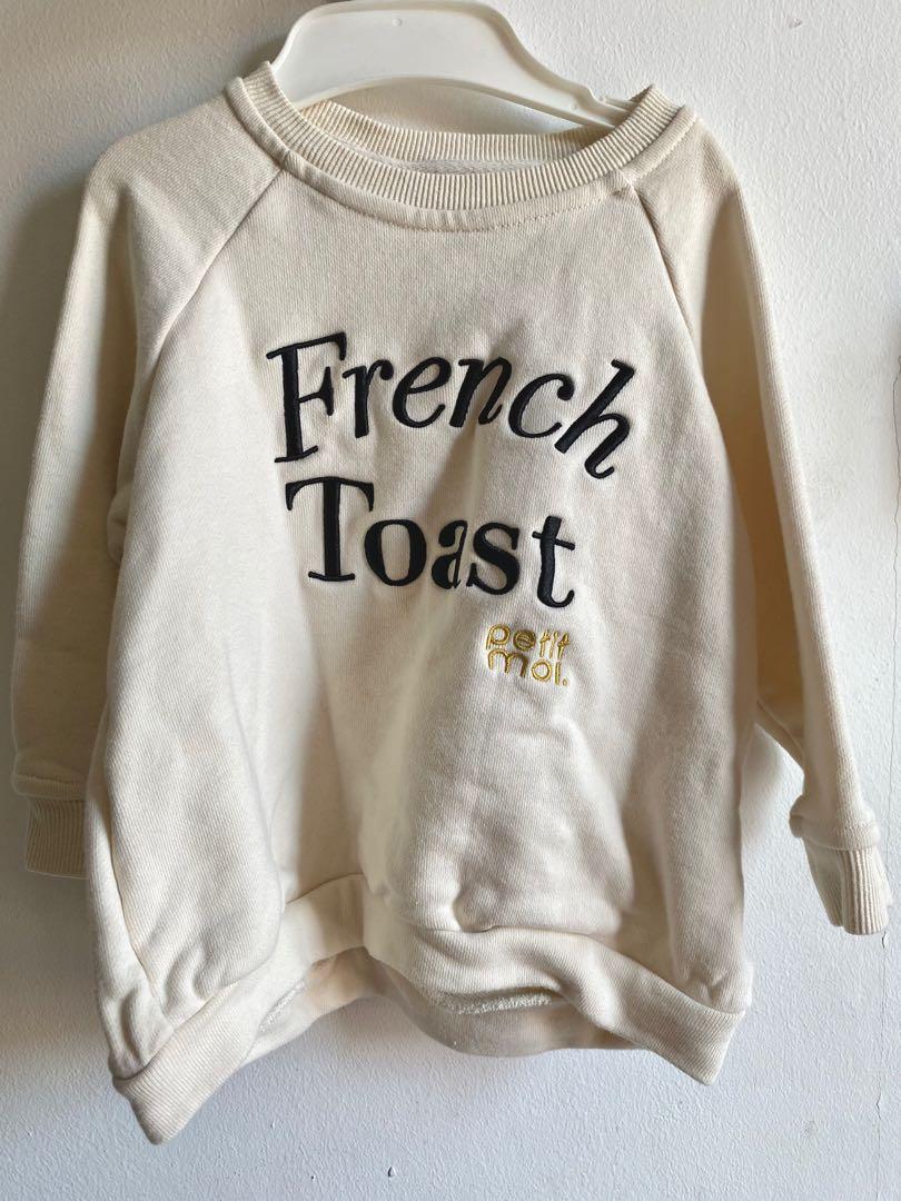 Petit Moi French Toast Jumper 2 4 year olds Babies Kids