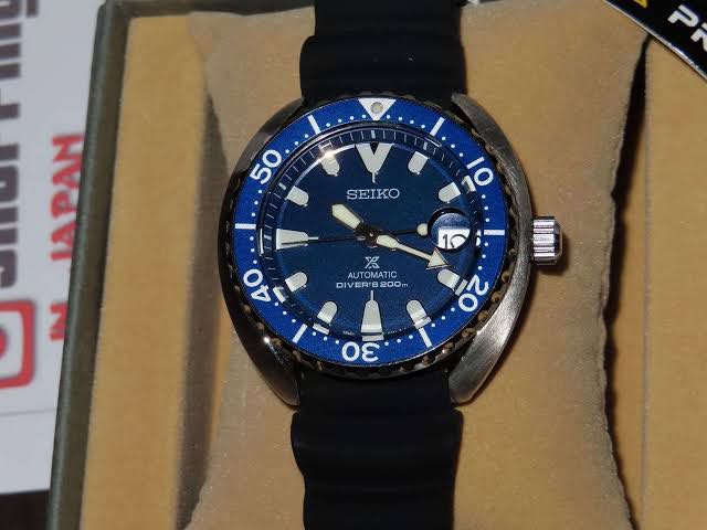 FT FS Seiko Mini Turtle Blue SRPC39k Men s Fashion Watches