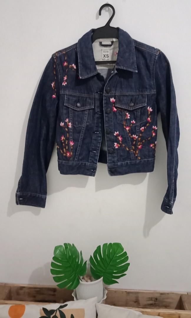 Gap Embroidered Denim Jacket, Women's 