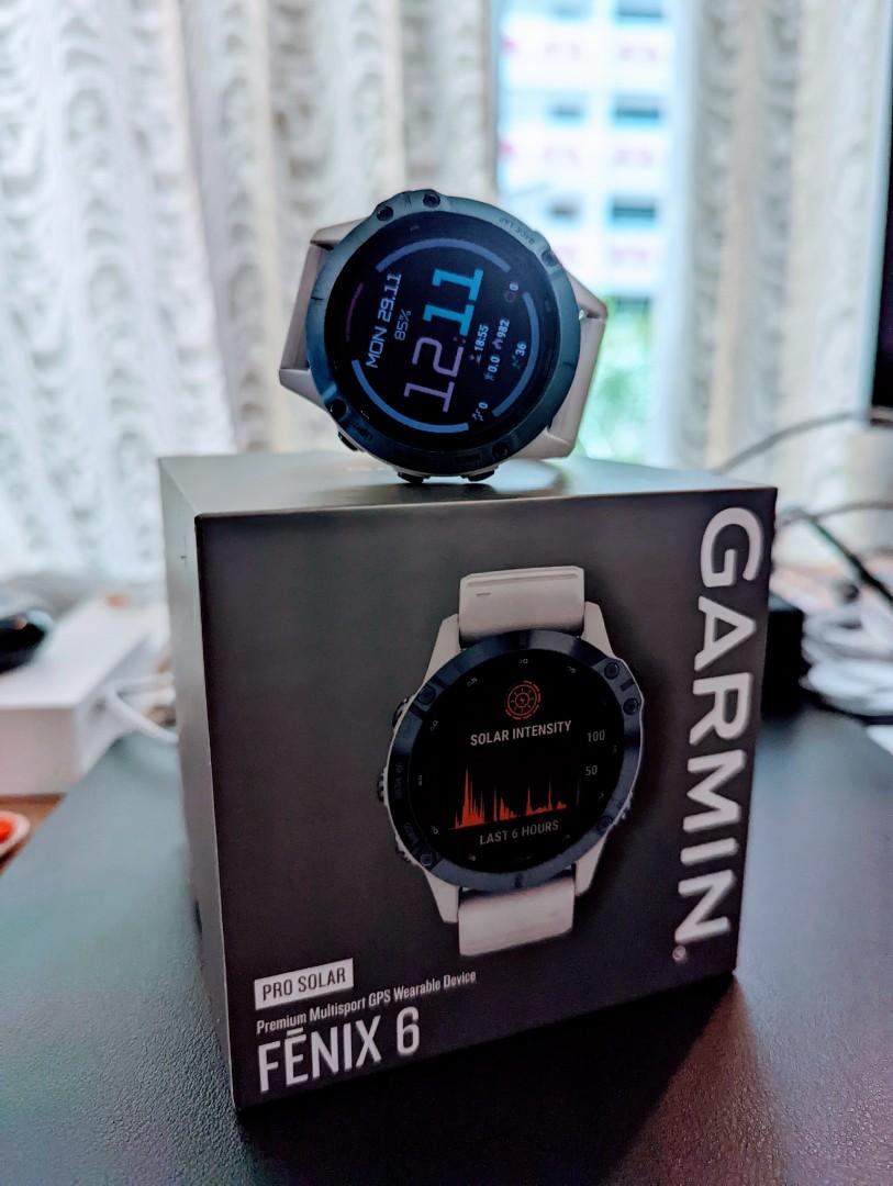 Garmin fenix 6 best sale pro solar mineral blue