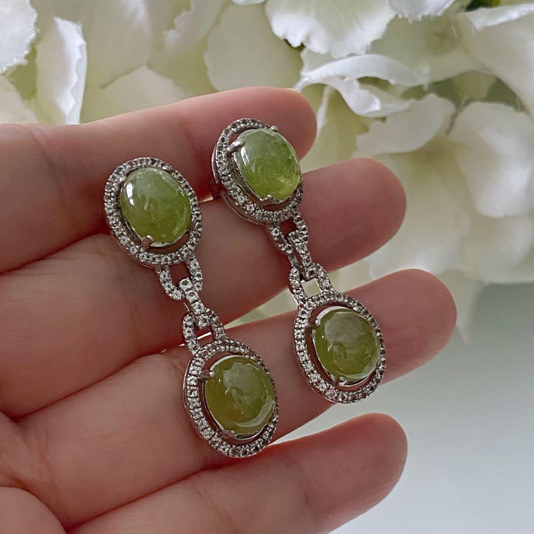 Genuine hot sale sapphire earrings