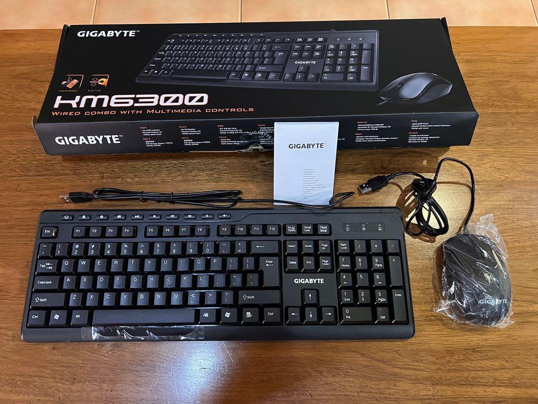 Gigabyte USB keyboard and mouse set. KM6300, Computers & Tech, Parts