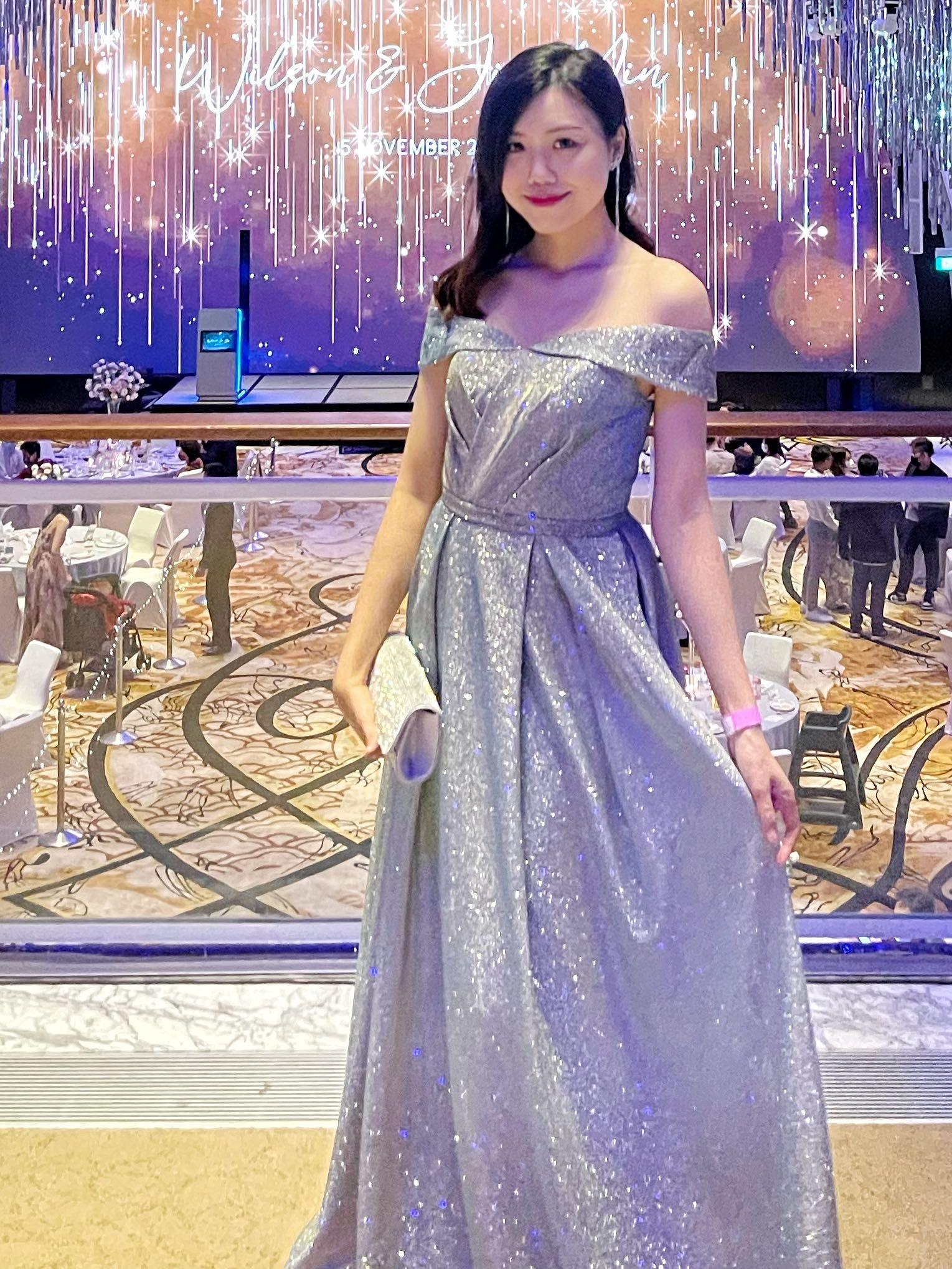Glittering evening gowns best sale