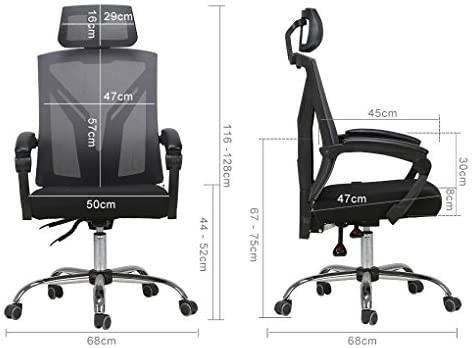 Hbada ergonomic office recliner chair high back clearance desk chair racing style with lumbar support