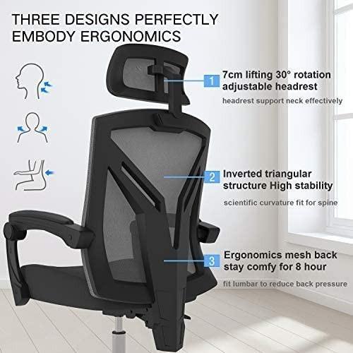 Hbada Ergonomic Office Chair Modern High Back Desk Chair
