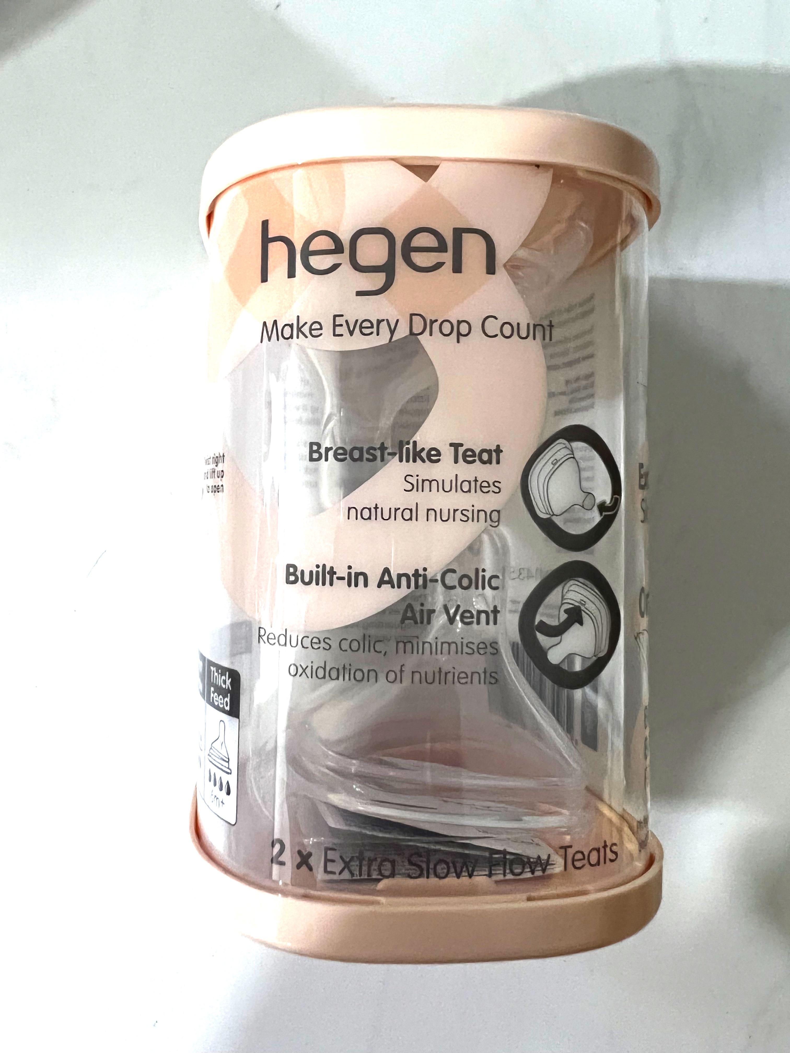 Hegen Extra Slow Flow Teats 0 month, Babies & Kids, Nursing & Feeding, Breastfeeding & Bottle