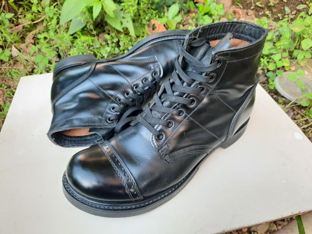 HH Brand US Jump Boots Military Teacore Leather, Men's Fashion ...
