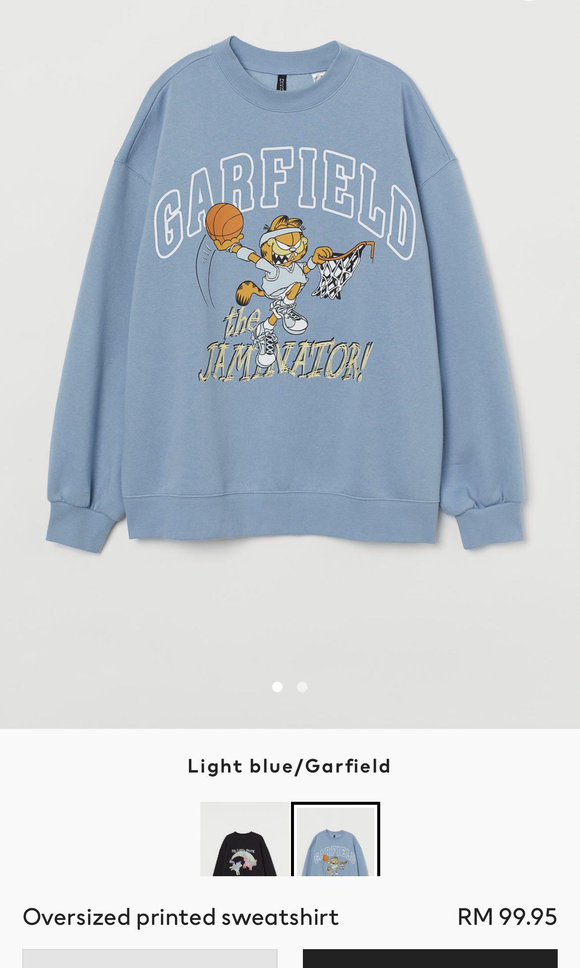 H&m garfield best sale sweatshirt