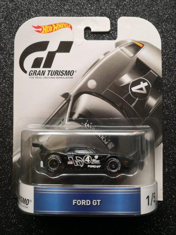 Hot Wheels Retro Entertainment Gran Turismo Ford GT (Black) Die