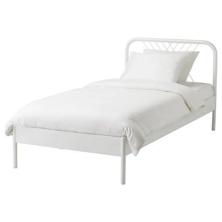 Ikea Nesttun Single Bed Frame With, Ikea Black Single Bed Frame
