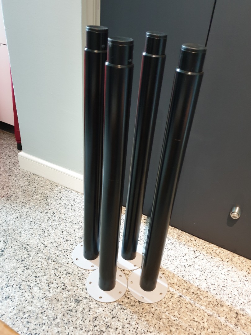 IKEA Olov height adjustable table legs (set of 4), Furniture & Home