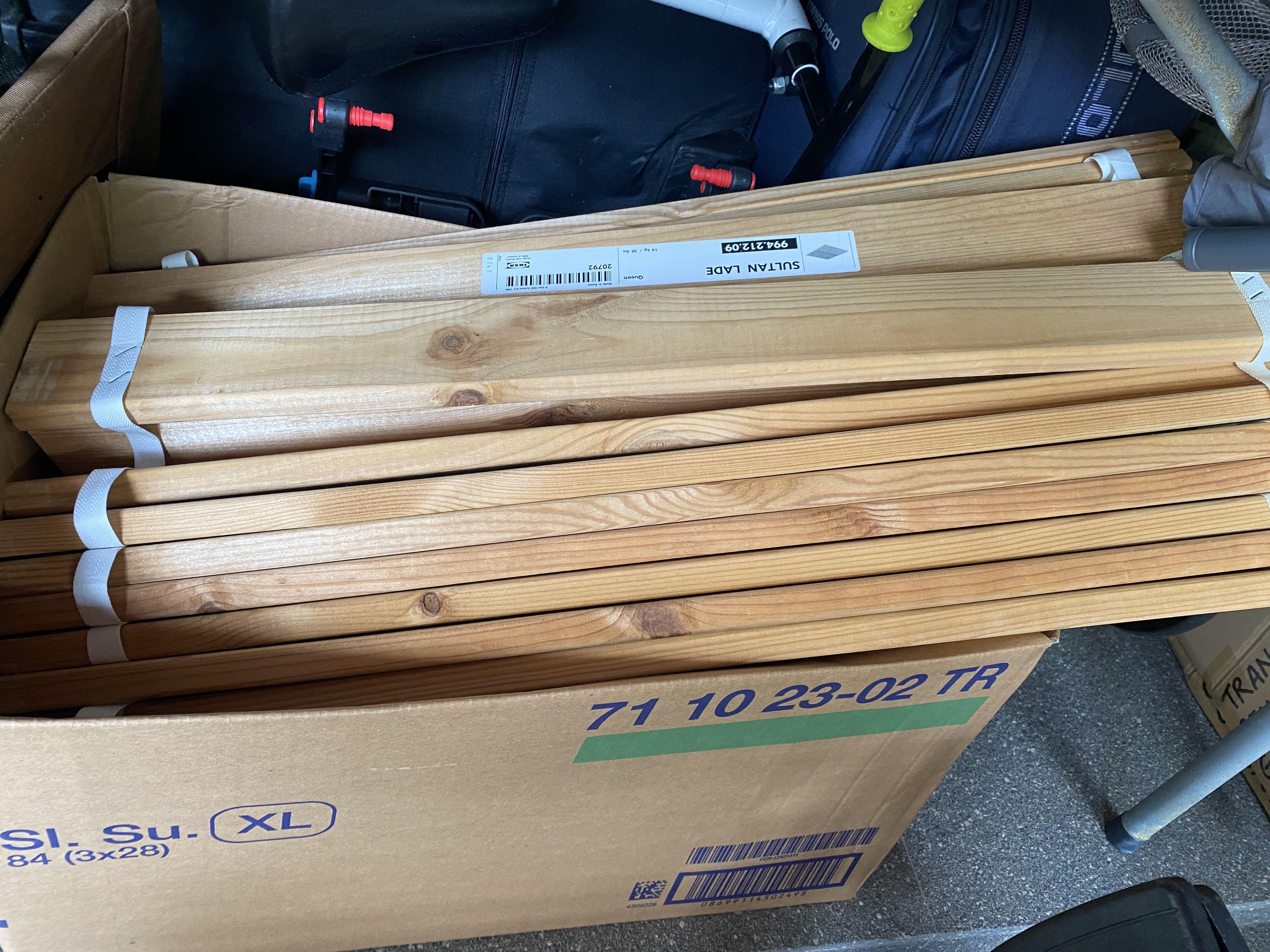 Ikea Sultan Lade Queen replacement bed frame base slats, Furniture