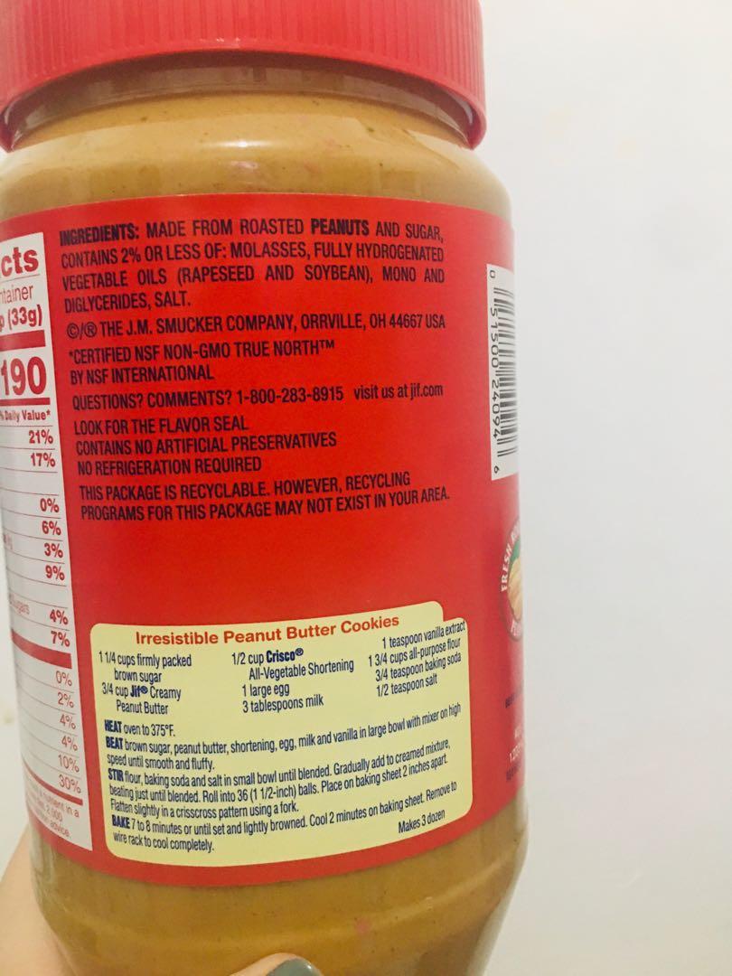 JIF CREAMY PEANUT BUTTER FROM U.S, Food & Drinks, Other Food ...