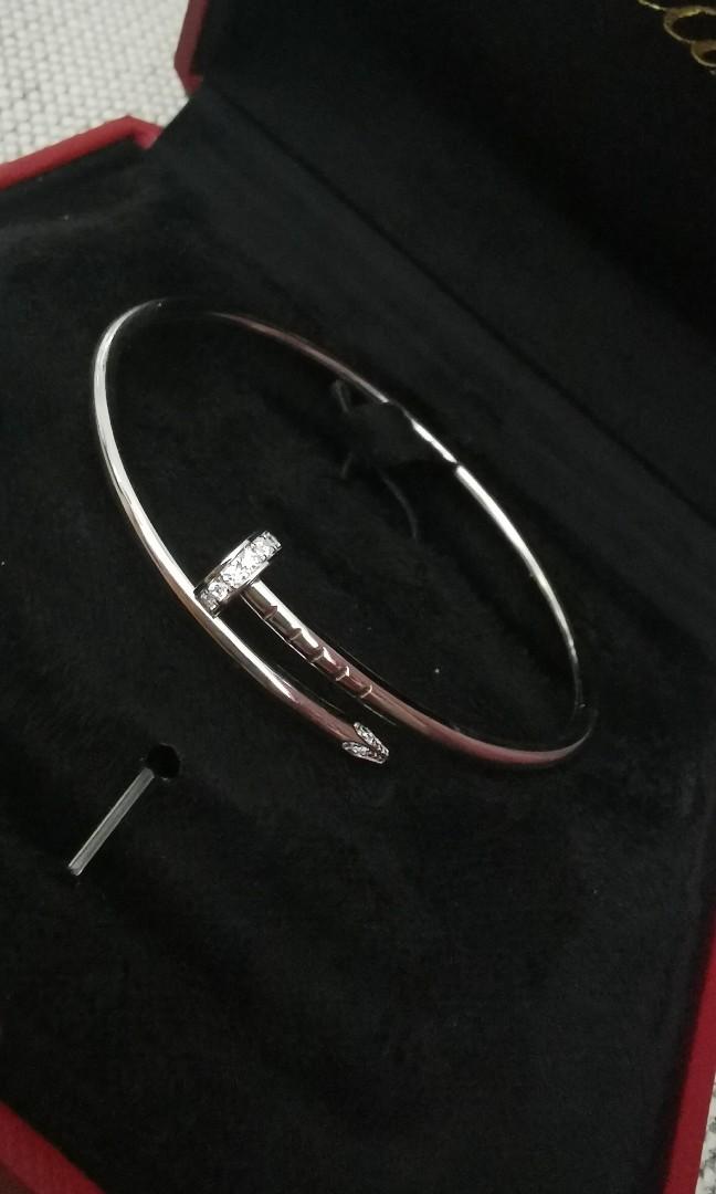Juste un clou bracelet SM White Gold in Diamond Cartier Women s