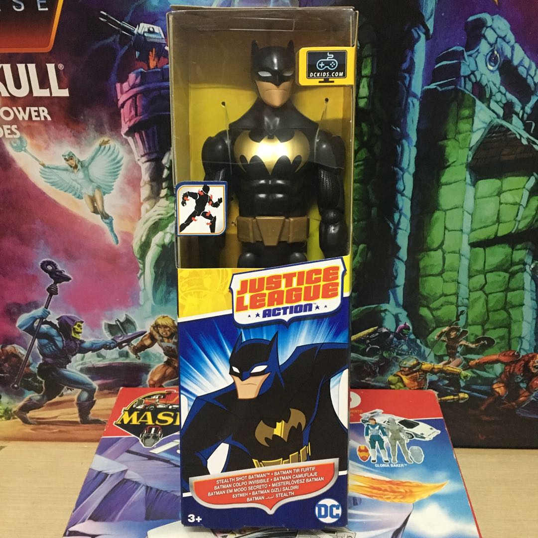 JUSTICE LEAGUE ACTION STEALTH SHOT BATMAN 12 INCH POSEABLE ACTION FIGURE,  Hobbies & Toys, Collectibles & Memorabilia, Fan Merchandise on Carousell