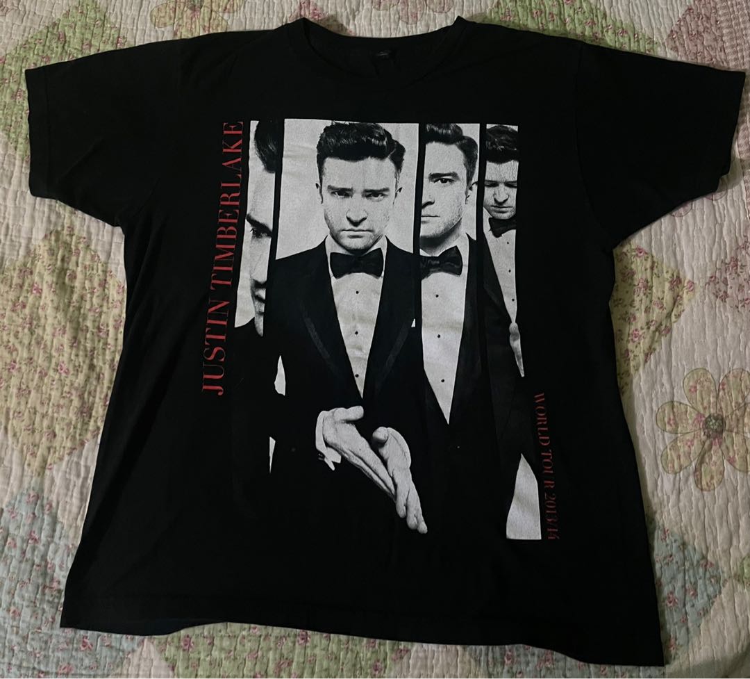 JUSTIN TIMBERLAKE WORLD TOUR SOLO SINGER, Men's Fashion, Tops & Sets