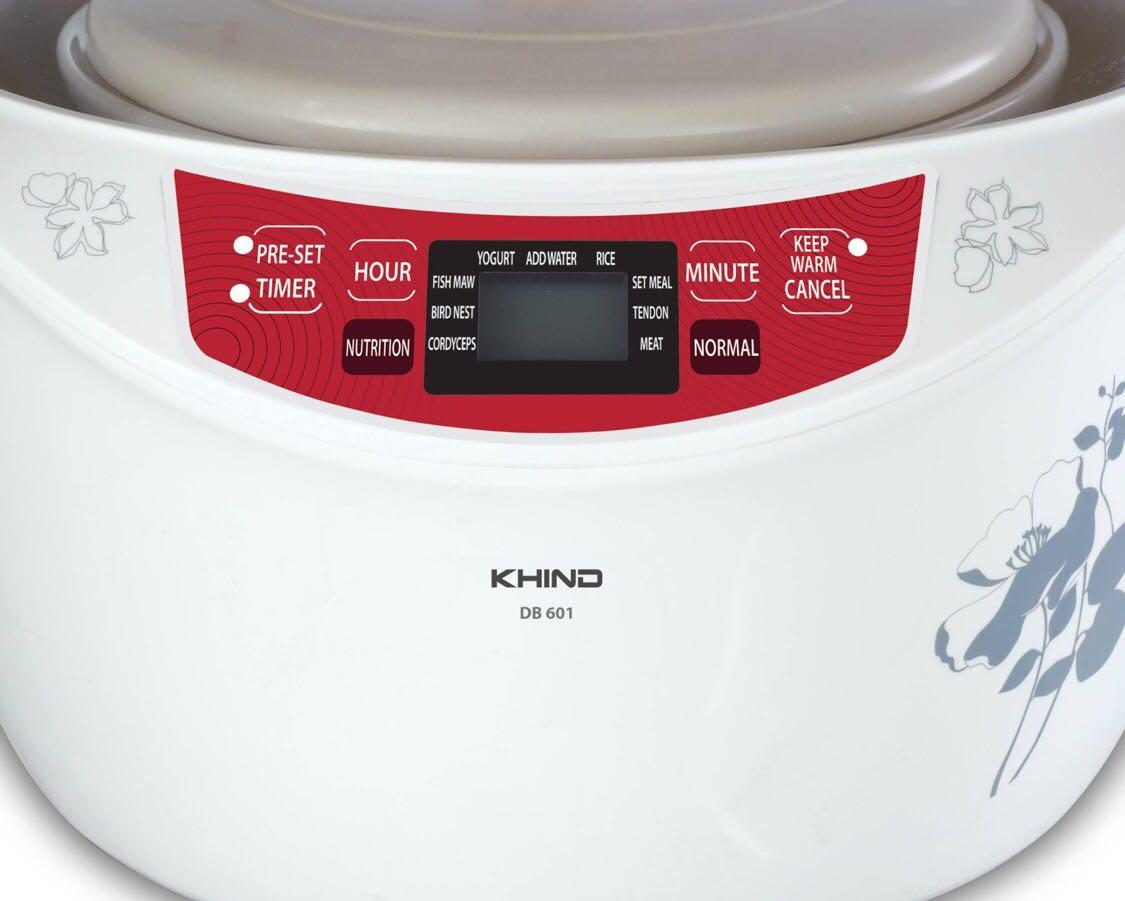 Khind Anshin Double Boiler DB601, TV & Home Appliances, Kitchen