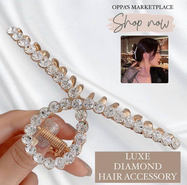 Ldha Luxe Diamond Hair Accessory Women S Fashion Watches Accessories Hair Accessories On Carousell