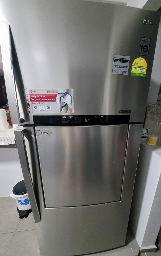 LG Door in door 2 doors fridge, TV & Home Appliances, Kitchen