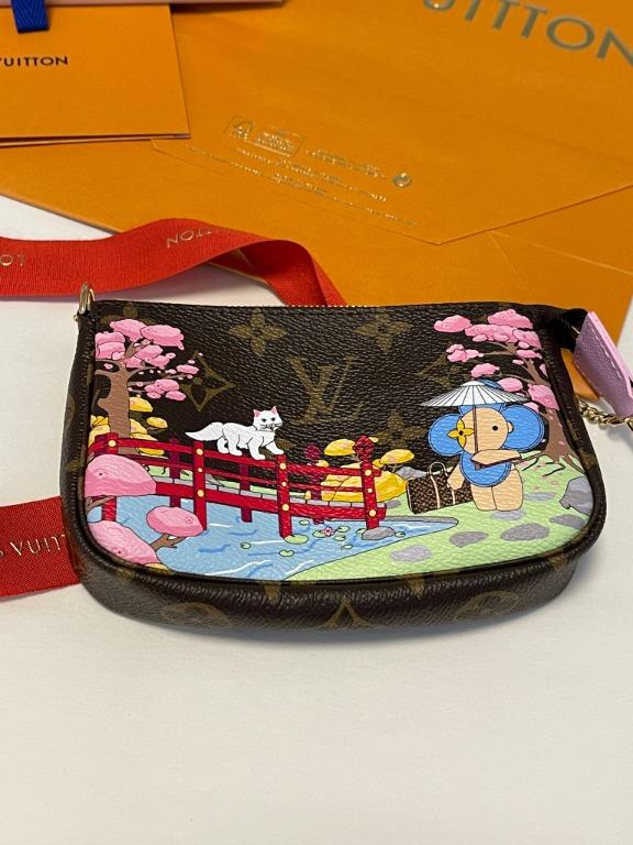 Louis Vuitton 2021 Christmas Monogram Courchevel Mini Pochette