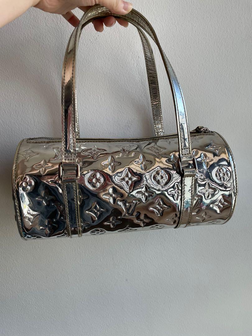 FWRD Renew Louis Vuitton Monogram Miroir Papillon Handbag in Silver