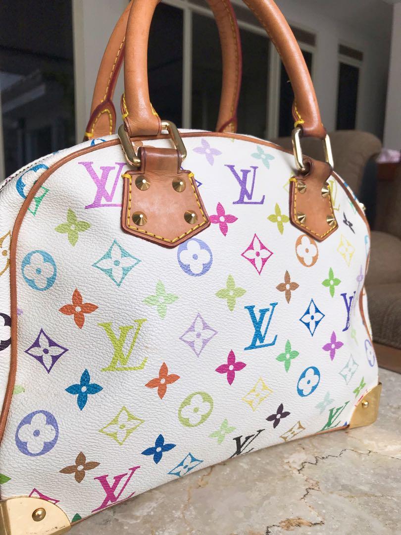 Louis Vuitton Multicolor Blanc Trouville Rainbow