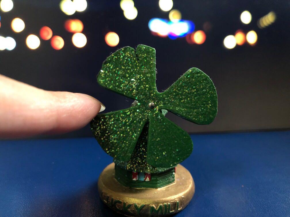 Lucky windmill (Category: Toy Figures) located in Singapore. Submitted by chasminty (Listing ID 1128519699, Image 2). Description: Cute miniature windmill Well kept in cabinet, not displayed so no dust..