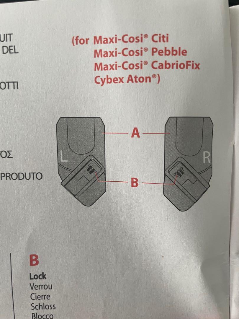 Techno-Adapter - Maxi Cosi, Cybex - Adapter