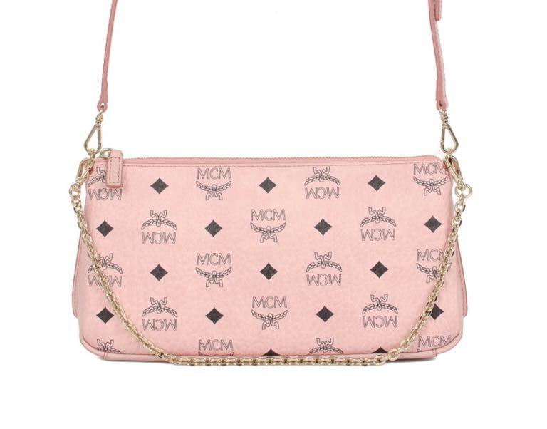 Millie top zip outlet shoulder bag in visetos