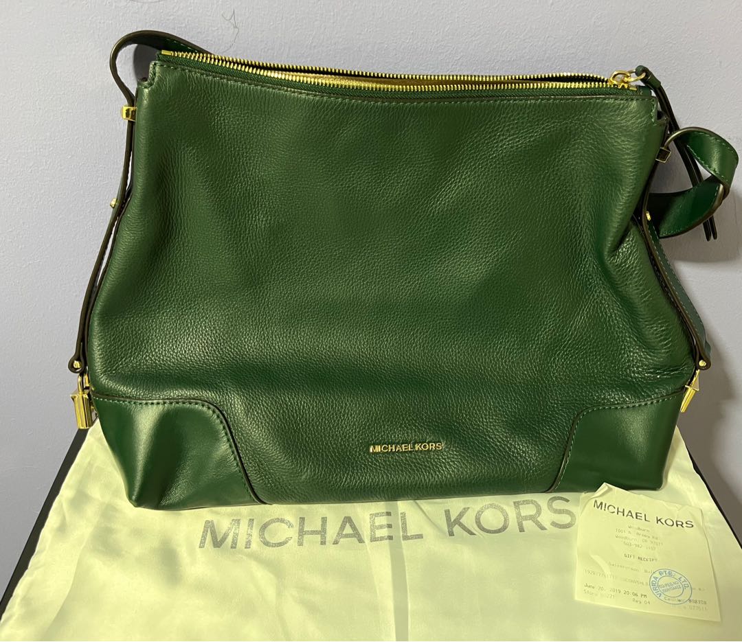 Michael Kors Crosby Large Pebbled Leather Shoulder Bag Women s