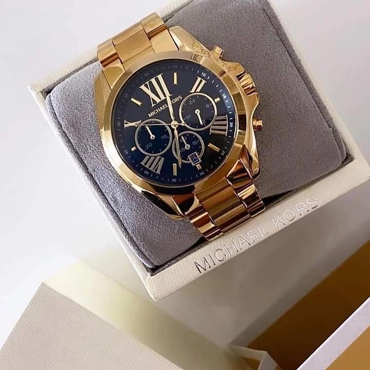 Mk big face gold watch new arrivals