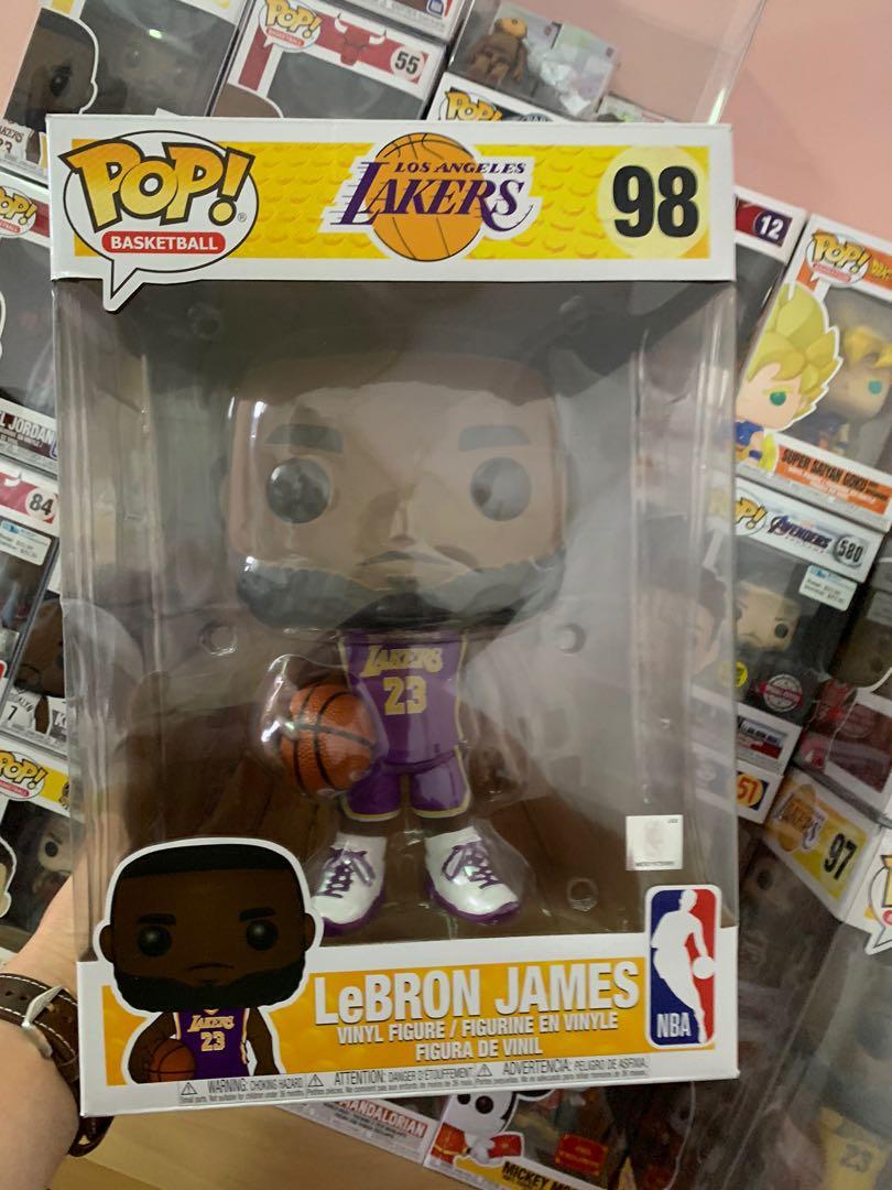 Funko Pop! Basketball Los Angeles Lakers LeBron James #98 10-Inch Vinyl  Figure