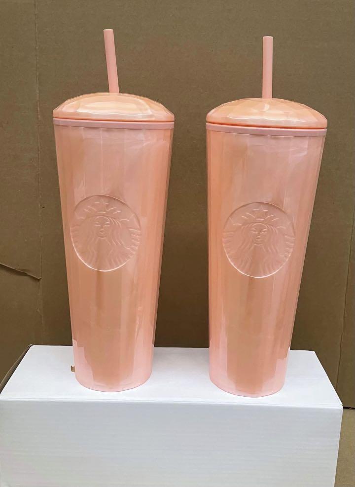 Peach Dome Starbucks Tumbler – ShoppeAmberLLC