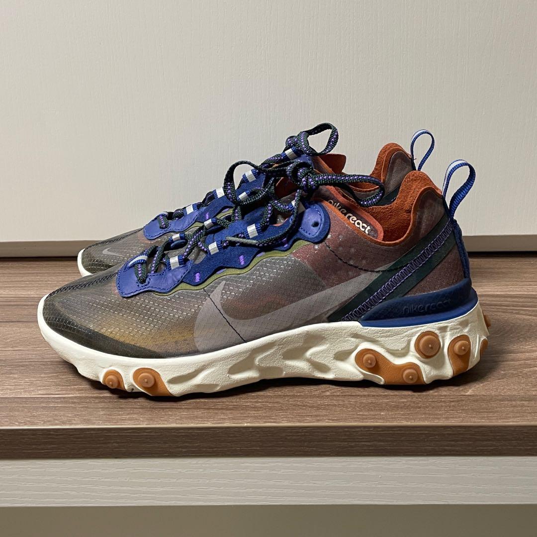 Nike React Elements 87 （分類：波鞋）位於 Hong Kong。 由 bisbisbis 提交（商品編號 1128533668，圖片 2）。簡介： 只穿過兩次，非常新淨，有盒 Colour: Dusty peach/Atmosphere grey Womens size: US7/UK4.5/EU38/24CM。