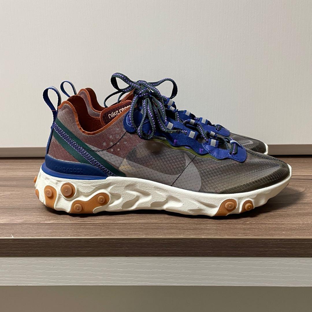 Nike React Elements 87 （分類：波鞋）位於 Hong Kong。 由 bisbisbis 提交（商品編號 1128533668，圖片 4）。簡介： 只穿過兩次，非常新淨，有盒 Colour: Dusty peach/Atmosphere grey Womens size: US7/UK4.5/EU38/24CM。
