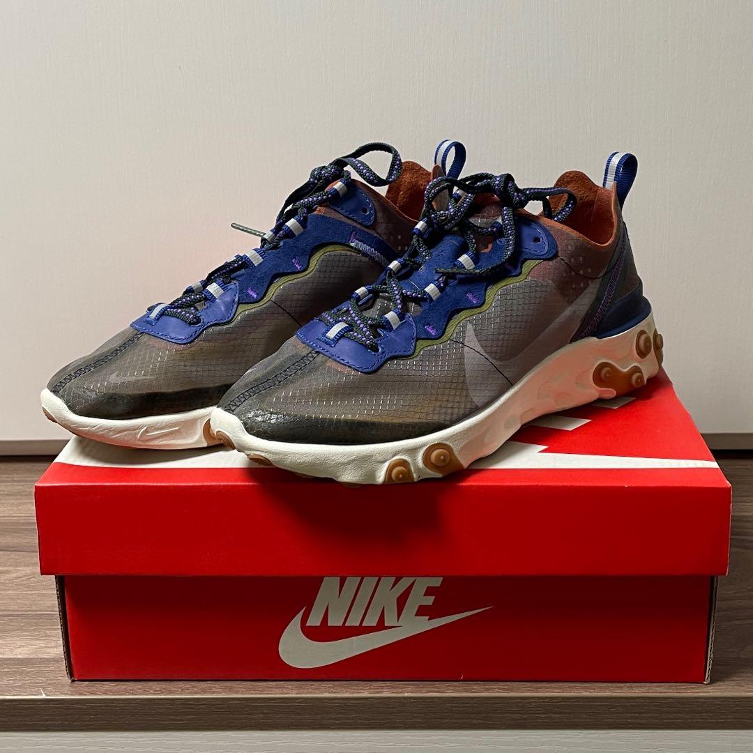Nike React Elements 87 （分類：波鞋）位於 Hong Kong。 由 bisbisbis 提交（商品編號 1128533668，圖片 1）。簡介： 只穿過兩次，非常新淨，有盒 Colour: Dusty peach/Atmosphere grey Womens size: US7/UK4.5/EU38/24CM。