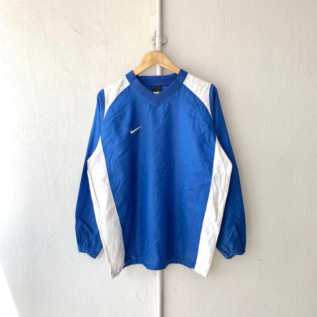 Royal blue outlet pullover windbreaker