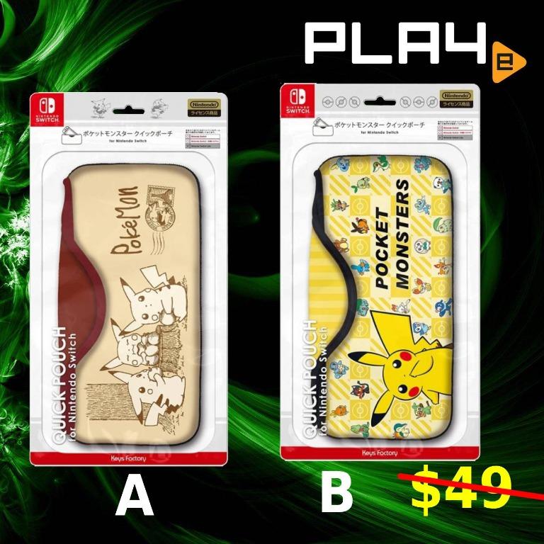 Nintendo Switch Keys Factory Sepia Graffiti Quick Pikachu Pouch Brand New Video Gaming Gaming Accessories Cases Covers On Carousell