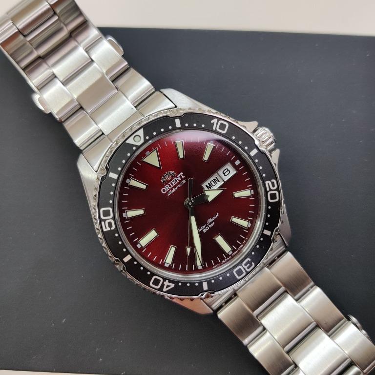 FS : Orient Kamasu Red Dial Automatic Dive Watch with Sapphire
